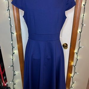 Miusol Layered Flutter Sleeve Boxy Pleated Dress